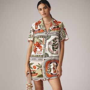 FARM Rio Multicolor shirt dress nwot